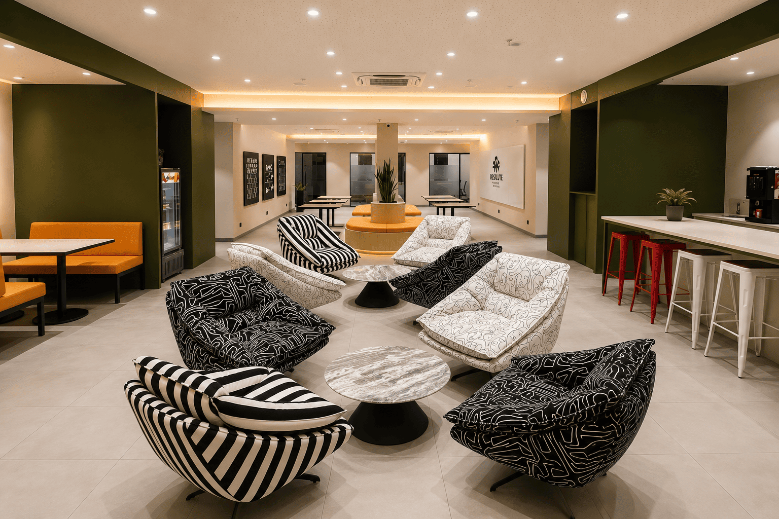 Modern coworking office